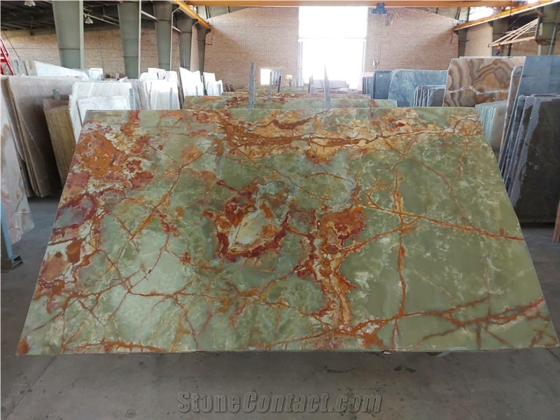 Bardsir Kerman Green Onyx Slabs