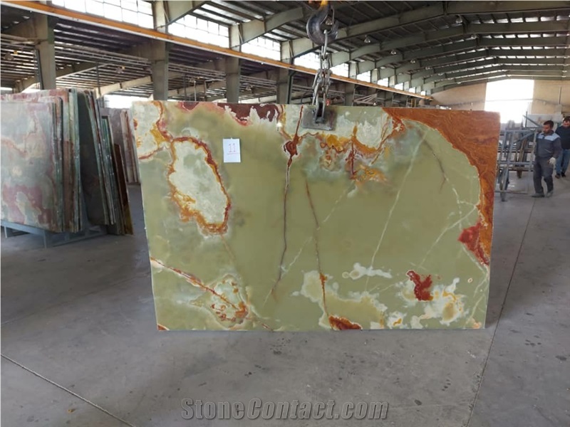 Bardsir Kerman Green Onyx Slabs