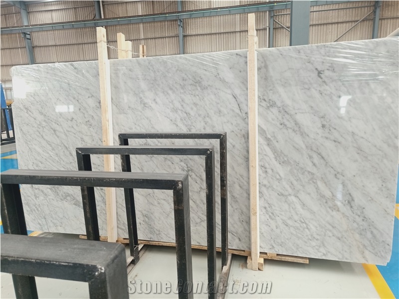 Classy Bianco Carrara White Marble Slabs&Tiles