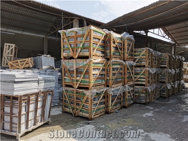 Dark Grey Granite Stone Machine Cutting Tiles