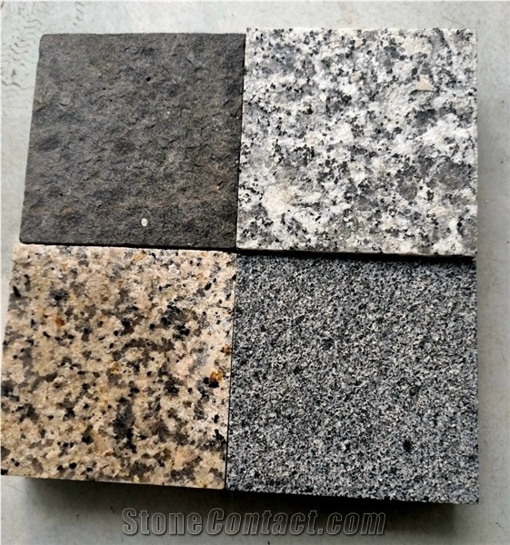 Multiple Color Granite Cube Stone Pavers