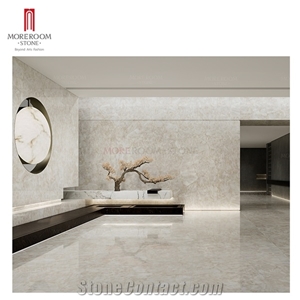 China Factory White Sintered Stone Of Background Wall