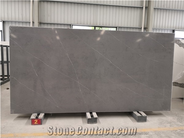 Black Calacatta Beautiful Pattern Quartz Slabs High Quality