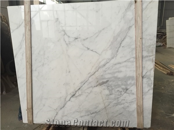 Polished Honed Statuario Tile Slab