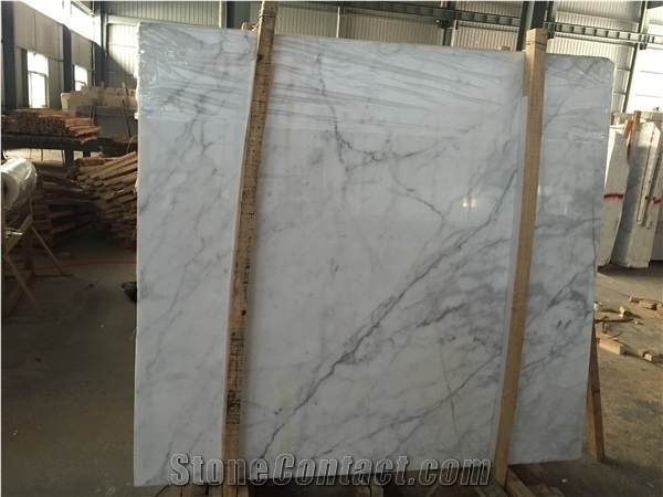 Polished Honed Statuario Tile Slab