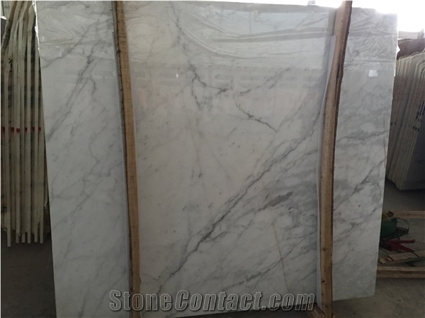 Polished Honed Statuario Tile Slab