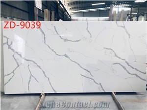 Calacatta Quartz Slabs for Wall Application
