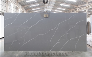 Quartz Slabs Calacatta Pattern for Bathroom