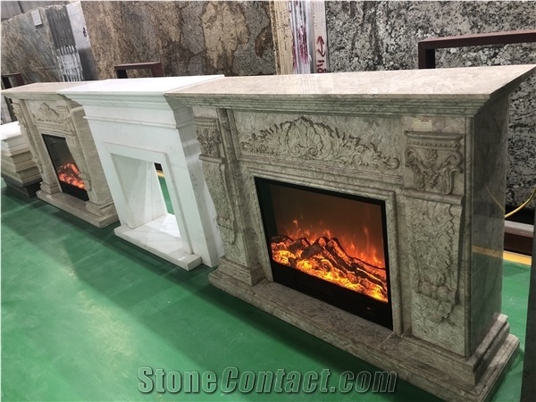 Stone Fireplace/Fireplace Mantel/Marble Fireplace