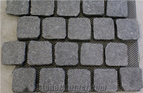 Black Basalt Cube Stone,Cobble Pavers, Pavement