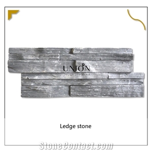 Black Ledge Stone Cultural Stone Wall Cladding Panel Veneer