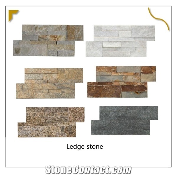 Cloudy Grey Ledgestone Slate Display Stone Ledge Stack Stone