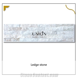 Gloden Vein Lines Quartzite Wall Cladding Stack Veneer