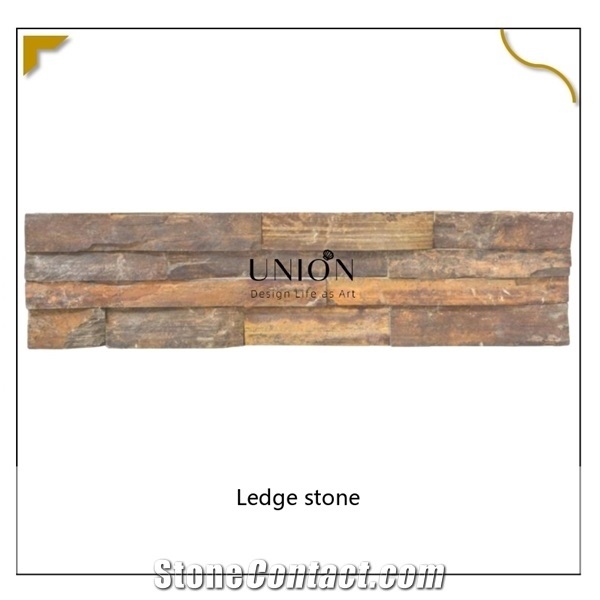 Natural Multicolor Rusty Ledge Stone Wall-Cladding-Panels