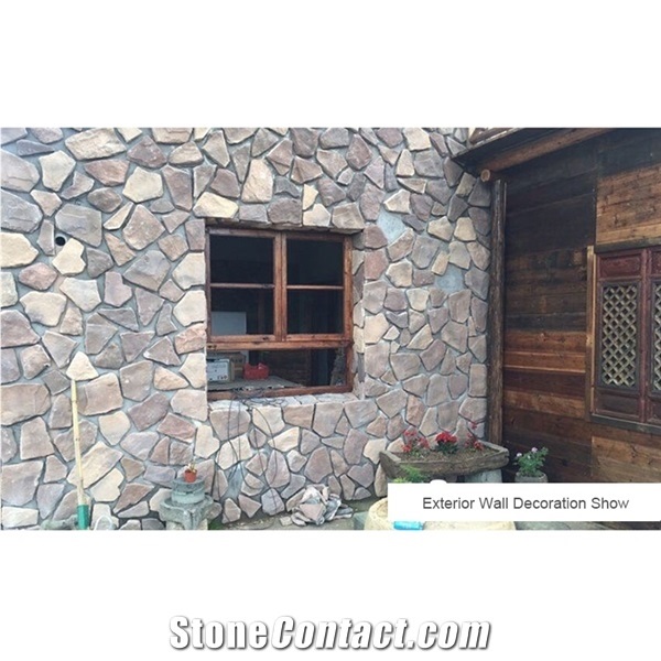 Bar Exterior Interior Cement Faux Flagstone Wall Panels