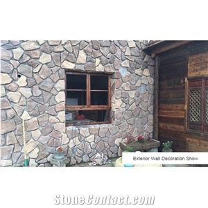 Bar Exterior Interior Cement Faux Flagstone Wall Panels