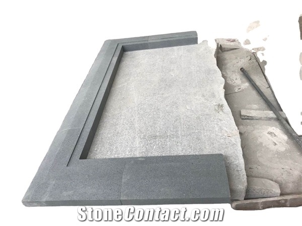 Chinese Grey Granite Exterior Straight Edge Pool Capping