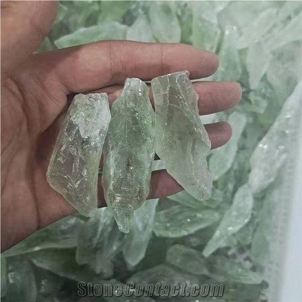 Crystal Healing Stones Green Quartz Crystal Rough