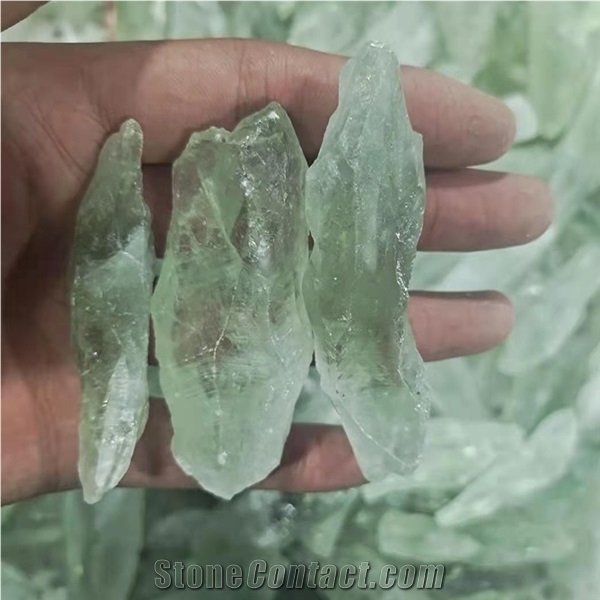 Crystal Healing Stones Green Quartz Crystal Rough