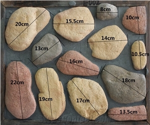 Custom Color Exterior Wall Pebble Style Armour Rock