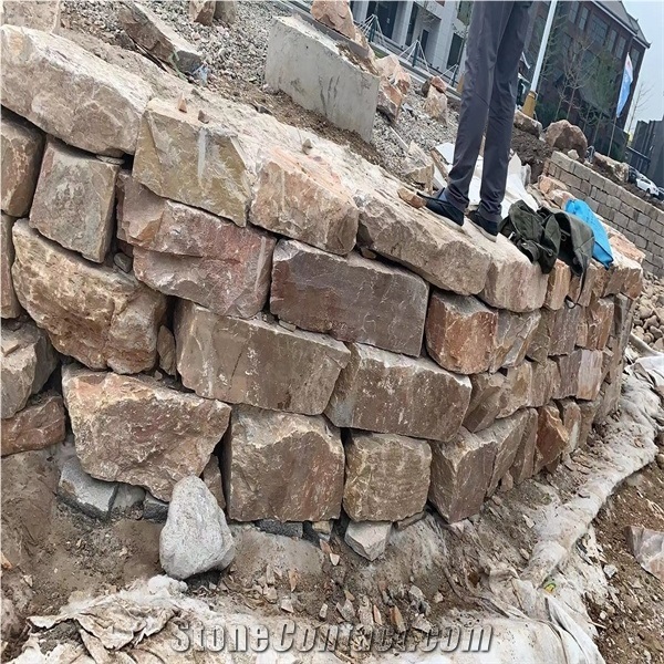 Garden Wall Blocks and Retaining Wall, Stone Retaining Wall