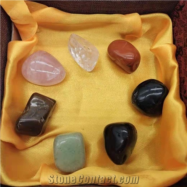 Gravel Crystal Meditation Palmseven Chakra Reiki Set