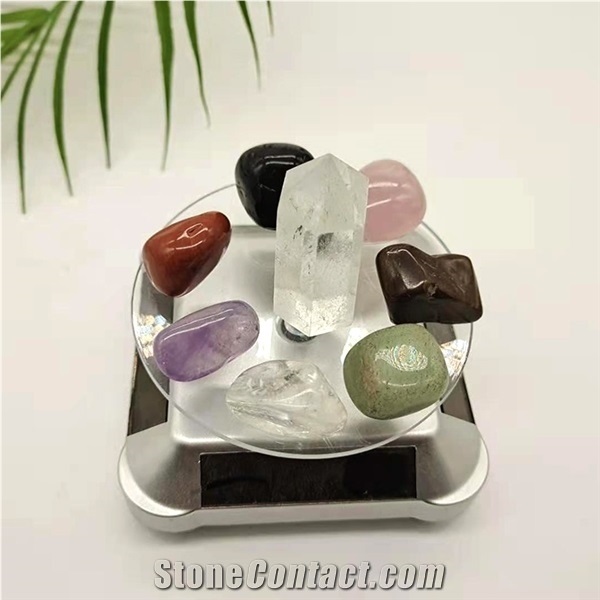 Gravel Crystal Meditation Palmseven Chakra Reiki Set
