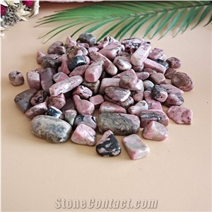 Peach Blossom Stone Crystallized Chips Tumble for Decoration
