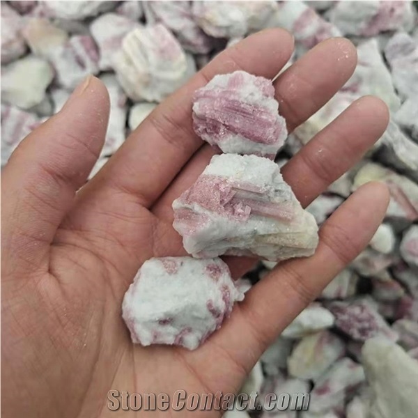 Red Tourmaline Rough Stone Healing Crystal Quartz Gemstone