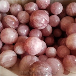 Rose Quartz Crystal Sphere Custom Natural Pink Magic Ball