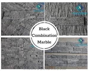 Black Combination Marble for Wall Cladding Design Black Combination Marble for Wall Cladding Design