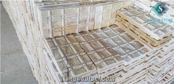 Natural Beige Marble Wall Cladding Stone New Design