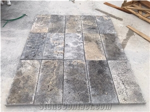 Tumbled Silver Travertine Tiles