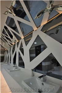 Commercial Artificial Marble Acrylic Resin Sheets Transtones