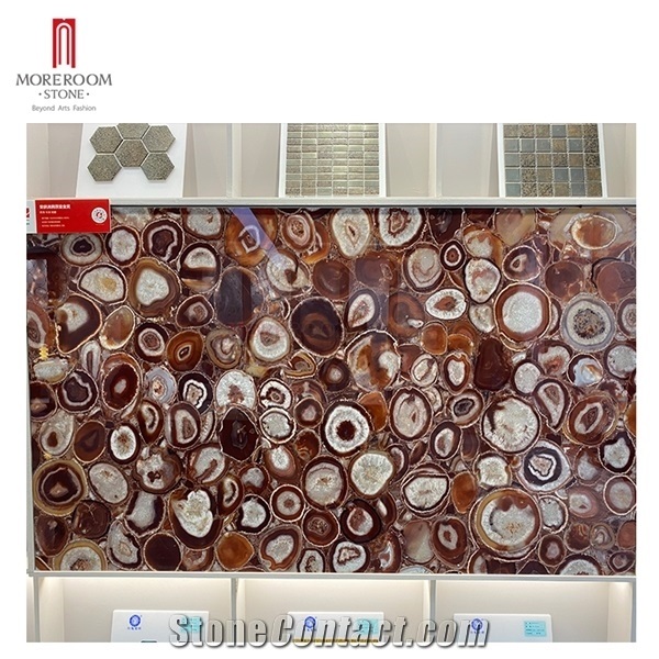 Luxury Sintered Stone Gemstone Pattern Background Wall