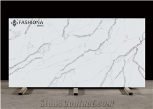 Calacatta Manmade Quartz Kitchen Counter Top China