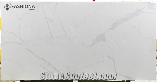 Calacatta Prefab Countertop Solid Surface Manmade Quartz
