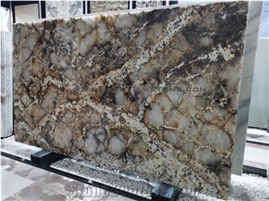 Crystal Yellow Crystal Maximus Gold Granite Slabs