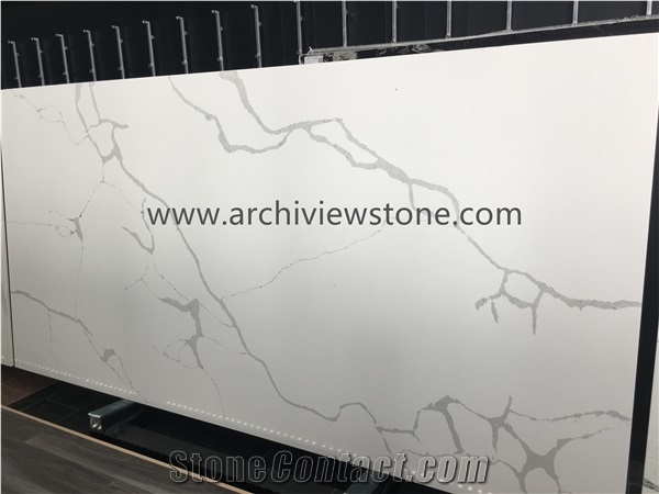 Engineered Quartz Stone Calacatta Gold Bathroom Slab