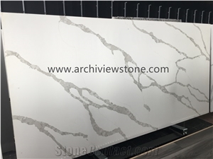 Engineered Quartz Stone Calacatta Gold Bathroom Slab