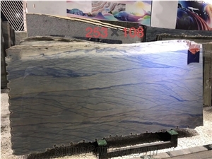 Luxury Azul Macaubas Quartzite Grand Skylight Blue Countertop