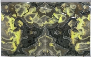 New Green Cloudy Onyx Backlit Onyx Slab