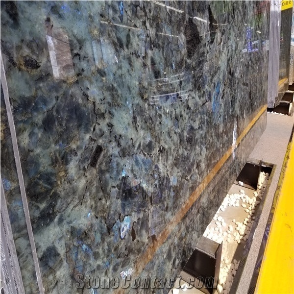 Aphrodite,Labradorite Green/Blue Granite Slab Tile