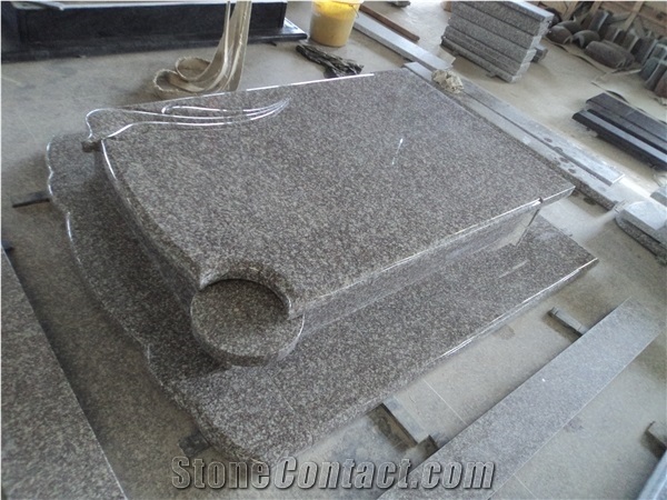 Cheapest G664 Monument, Padang Marrone Headstone Style
