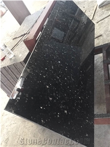 Emerald Blue Pearl Granite Slab for Countertop Worktop Use