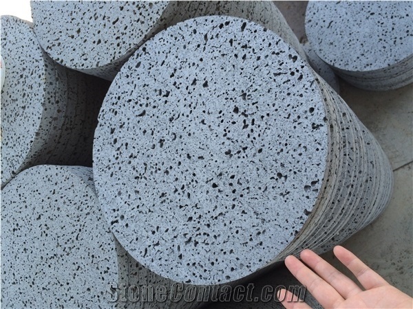 Haikou Lava Holes Basalt Stone Garden Stepping Stair Spheres