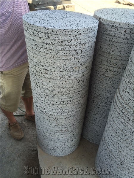 Haikou Lava Holes Basalt Stone Garden Stepping Stair Spheres