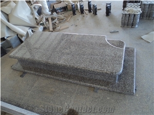 Natural Brown Rose Red G664 Cheap Granite Tombestone Design