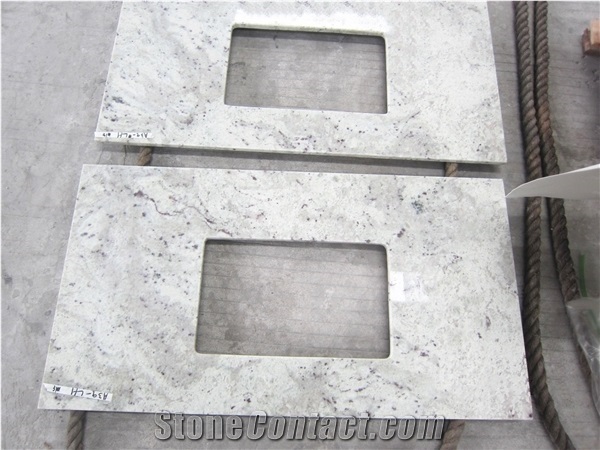 Andromeda White Granite Kitchen Countertop Island Tops 3cm