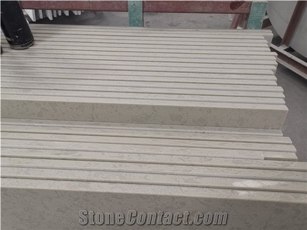 Artificial Beige Quartz for Kitchen and Bothroom